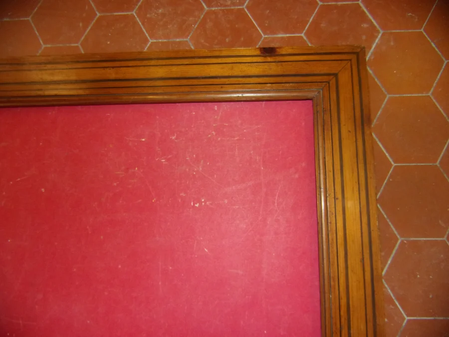 Large Pair Of Pitchpine Wood Frames, 19th Century.