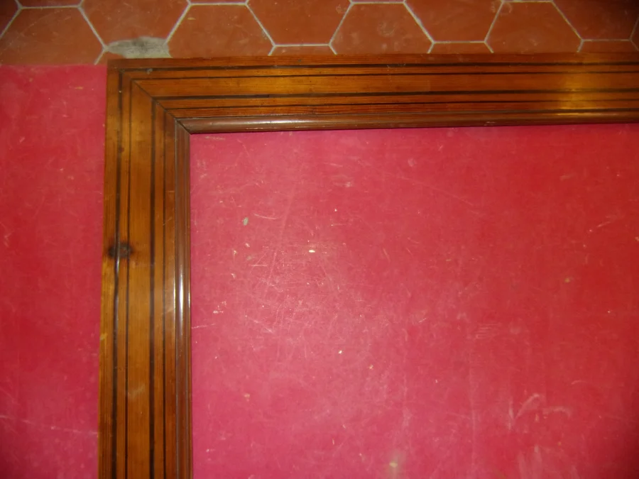 Large Pair Of Pitchpine Wood Frames, 19th Century.