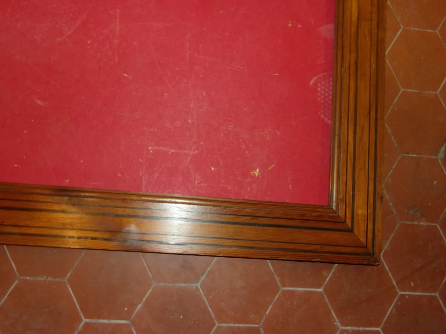 Large Pair Of Pitchpine Wood Frames, 19th Century.