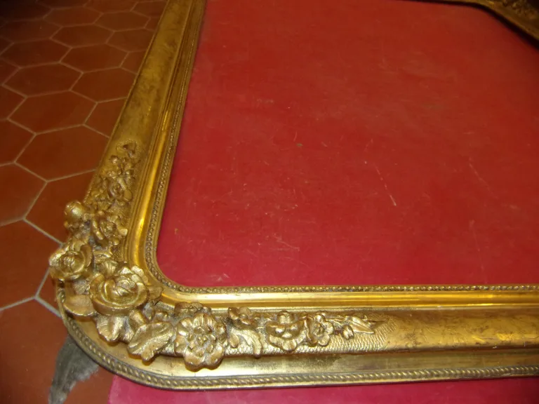 19th Century Gilded Wood Frame.