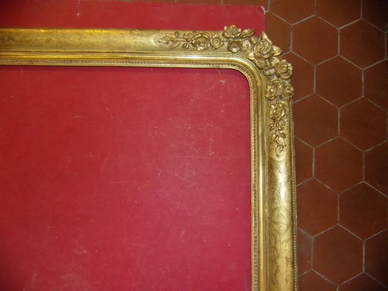 19th Century Gilded Wood Frame.