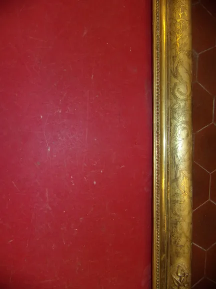 19th Century Gilded Wood Frame.