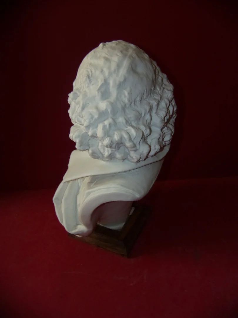 Bust Of Shakespeare, Late 19th Century Limoges Porcelain Cookie.