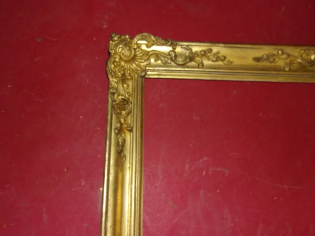 19th-century gilt frame, gold leaf — Very good condition