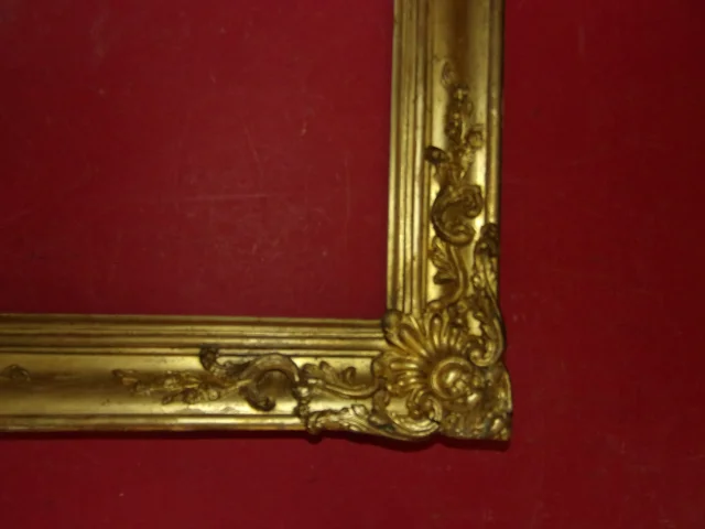19th-century gilt frame, gold leaf — Very good condition