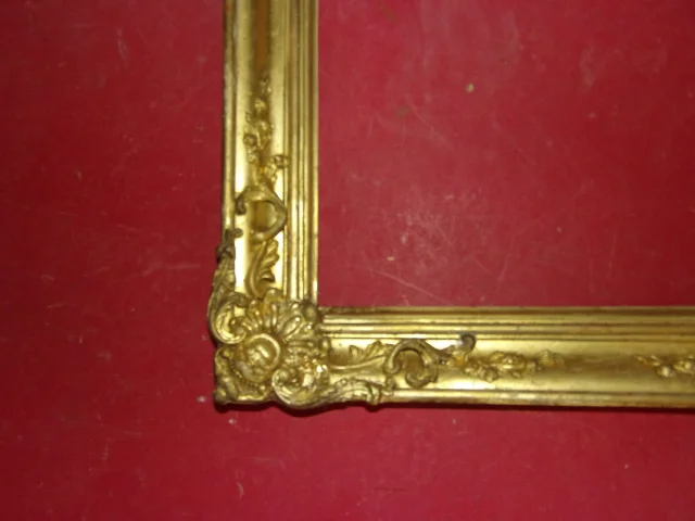 19th-century gilt frame, gold leaf — Very good condition