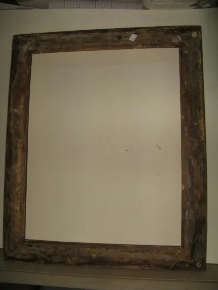 Paire de cadres époque 19ème en bois doré.