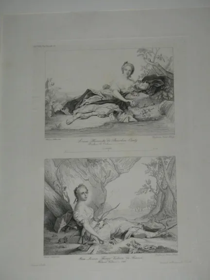 Gravuren, jeunes femmes époque 19ème.