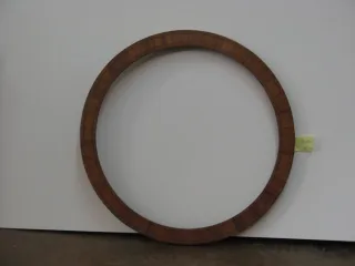 Cadre rond en marqueterie, époque 19ème.