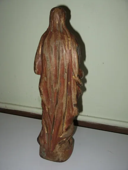 Statue, Vierge à l'enfant, bois sculpté, époque 18ème.
