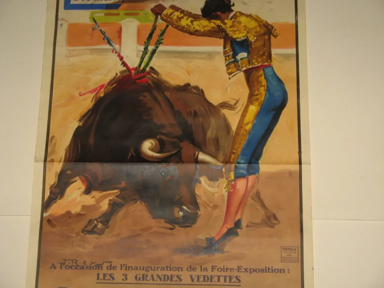 Affiche ancienne tauromachie.