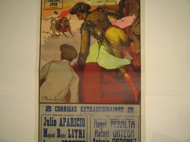 Affiche ancienne de Tauromachie.