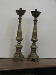 Paire de chandeliers, époque début 19ème.