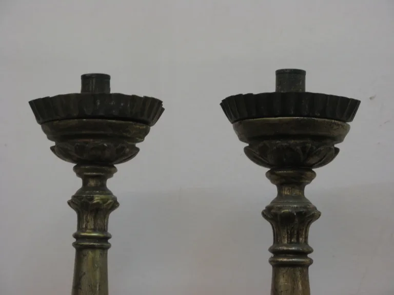 Paire de chandeliers, époque début 19ème.