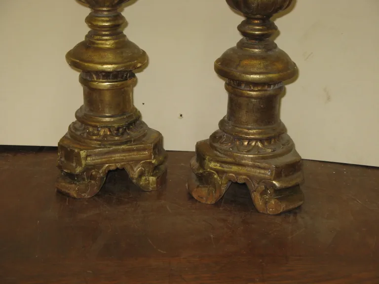 Paire de chandeliers, époque début 19ème.