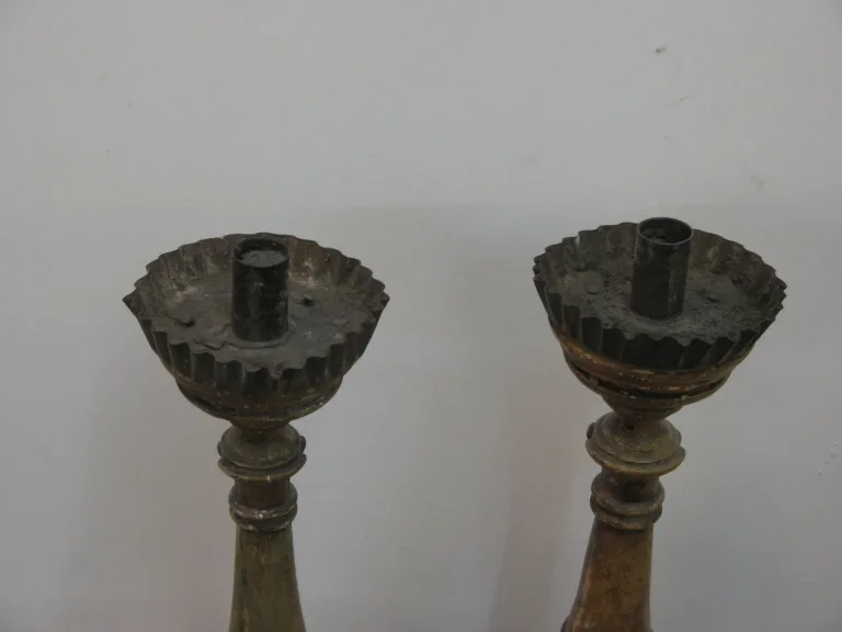 Paire de chandeliers, époque début 19ème.
