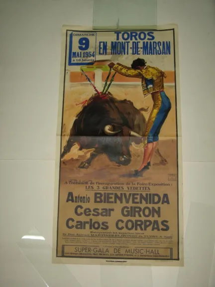Affiche ancienne de taureaumachie.