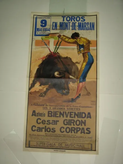 Affiche ancienne de taureaumachie.