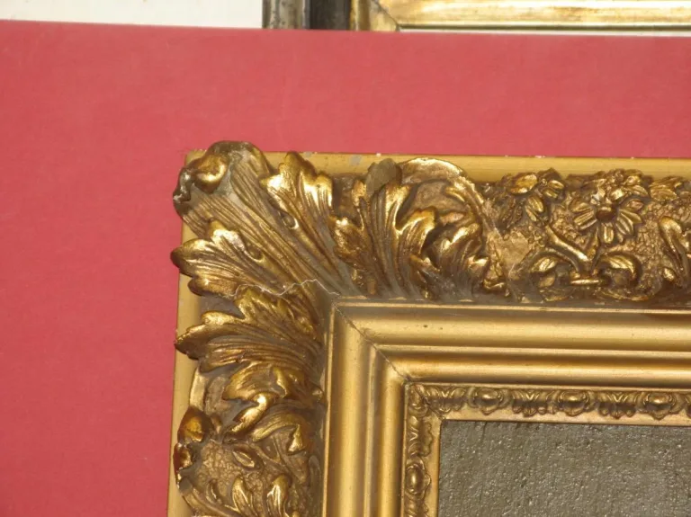 Blumenstrauß, peinture à l'huile sur bois, époque 20ème.