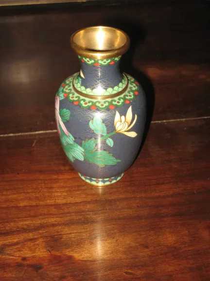 Vase Chinois, Cuvée Cloisonné, Epoche 20 ème.