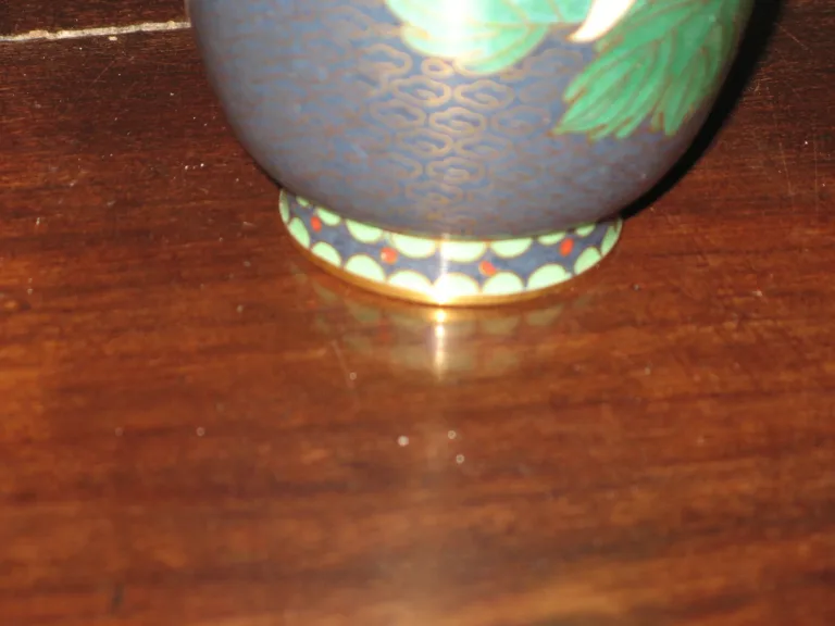 Vase Chinois, Cuvée Cloisonné, Epoche 20 ème.