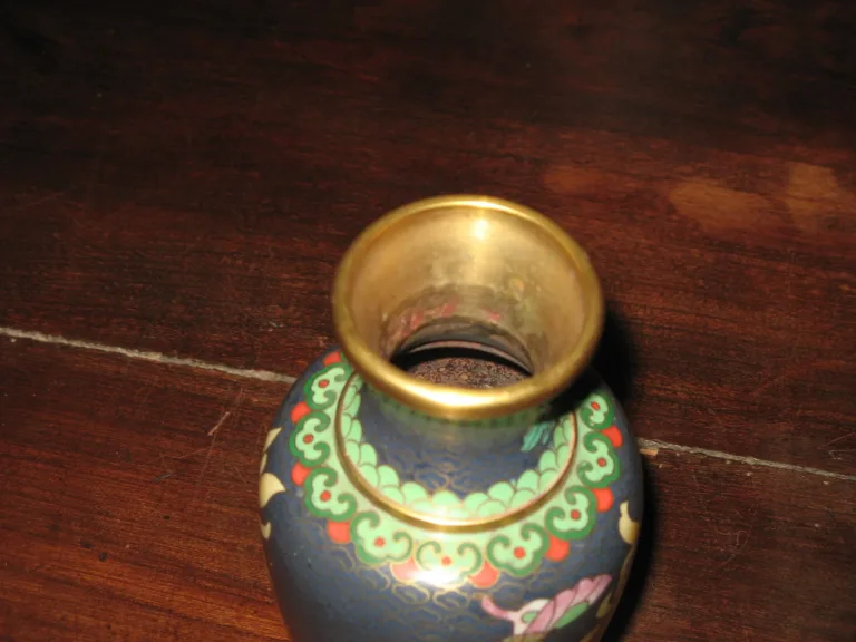 Vase Chinois, Cuvée Cloisonné, Epoche 20 ème.