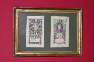 18. C BILDER VON ST. CATHERINA UND ST BARBARA