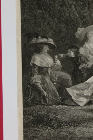 Le Pélérinage de Saint Nicolas, gravure époque 18ème.