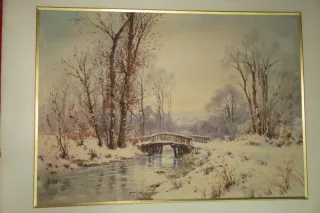 19th C WATERCOLOUR SIGNED J B JAFFEUX