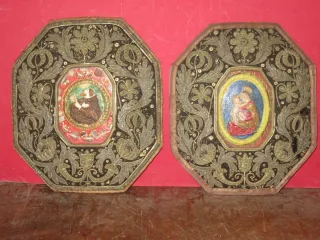 Pairede Cadres Reliquaires époque 17ème.
