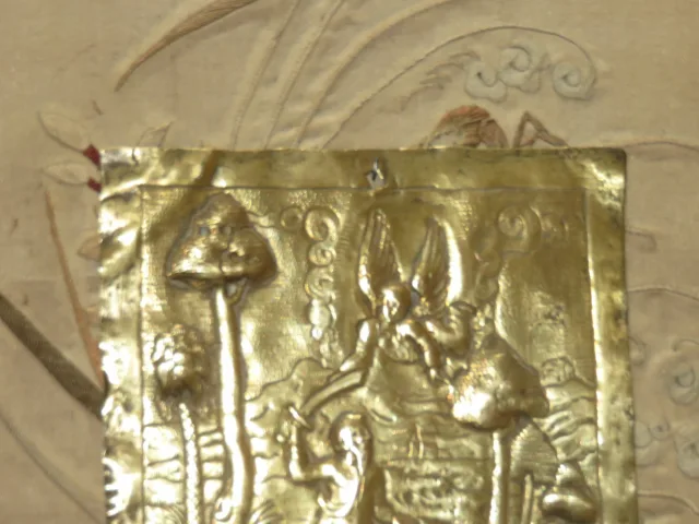 Paire De Cuivres avec Anges et personnages, époque 17 ème.