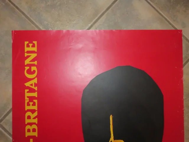Affiche originale Air France par Georges Mathieu - Grande-Bretagne-