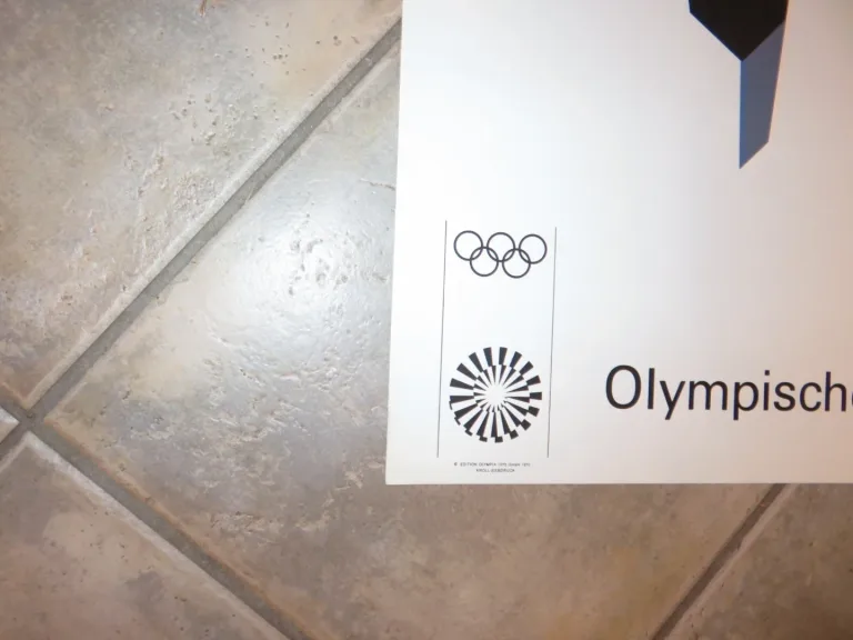 Allan d'Arcangelo : Lithographie, affiche des jeux Olympiques  Munich de 1972.