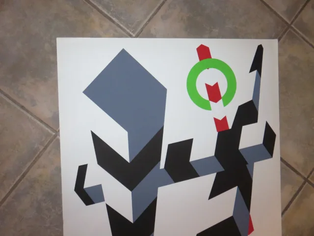 Allan d'Arcangelo : Lithographie, affiche des jeux Olympiques  Munich de 1972.
