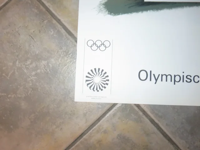 Peter Phillips  : Lithographie, affiche des jeux Olympiques  Munich de 1972.