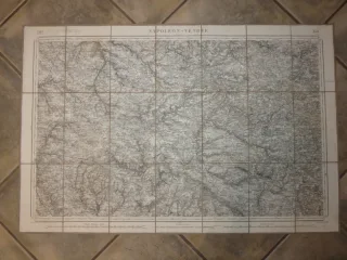Carte Routière, Dépliante, Entoilée, "napoléon Vendée ", époque 19ème