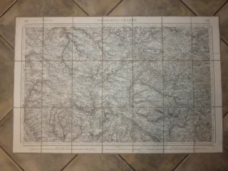Carte Routière, Dépliante, Entoilée, "napoléon Vendée ", époque 19ème