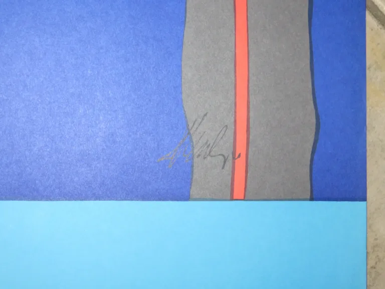 Winter Fritz : Lithographie, affiche des jeux Olympiques  Munich de 1972.