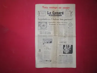 Lot de Journaux hebdomadaires, le " Canard Enchainé".