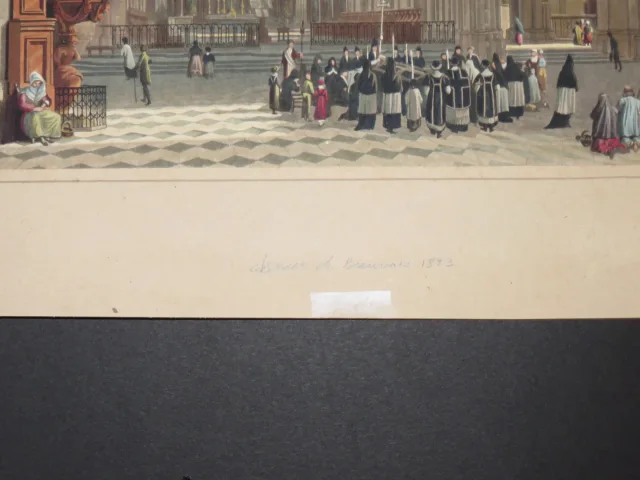 La Cathédrale de Beauvais, eau-forte époque 19ème.