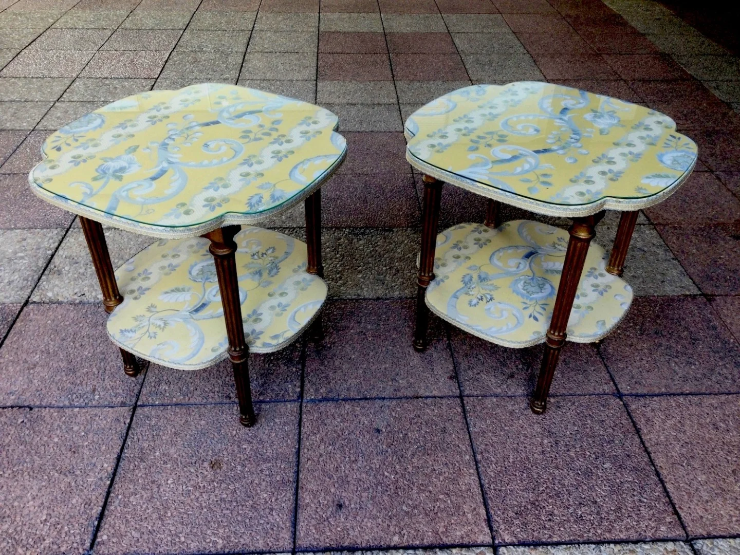PAIR OF END TABLES  OR BEDSIDE TABLES