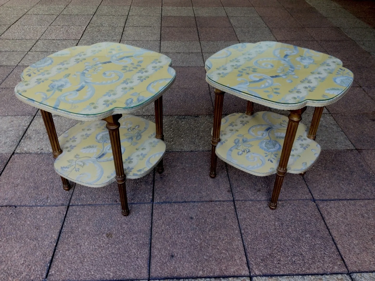 PAIR OF END TABLES  OR BEDSIDE TABLES