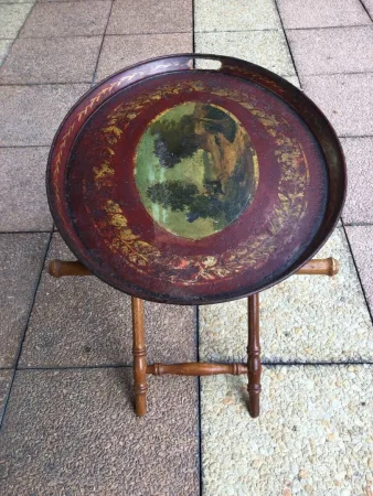 Plateau en tôle peinte époque Restauration
