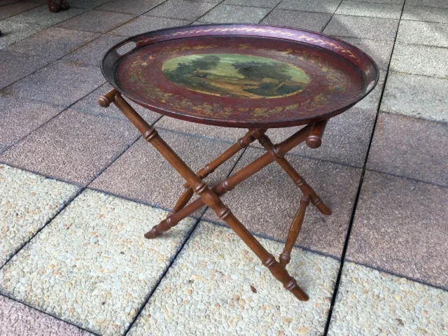 FRANSE RESTAURATIEPERIODE TIN TRAY