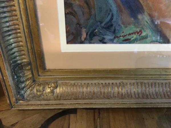 ''FEMME NUE AGENOUILLÉE'', de Pierre Creixams, PEINTRE ESPAGNOL.Creixams