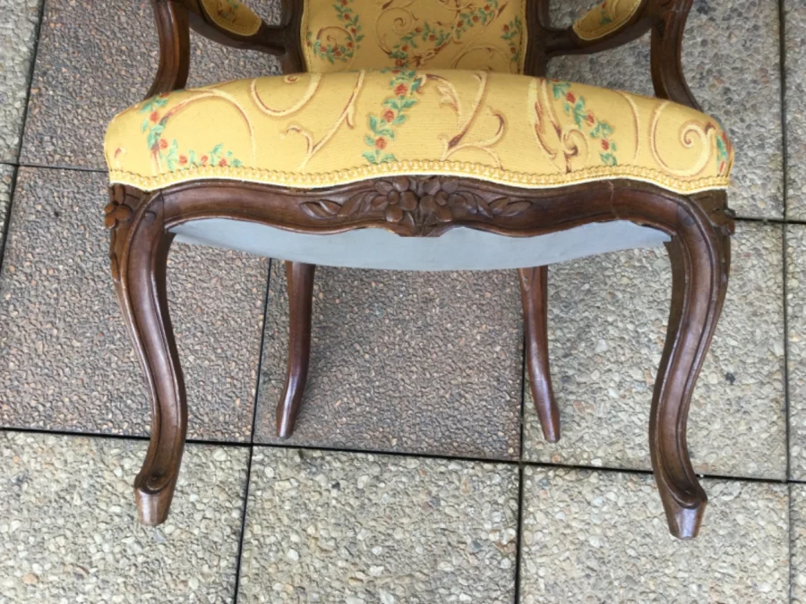 PAAR LOUIS XV-PERIODE STOELSTOELEN