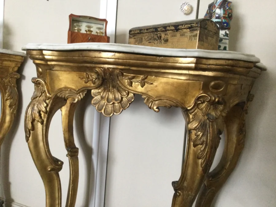 COPPIA DI TAVOLI CONSOLE ITALIANI