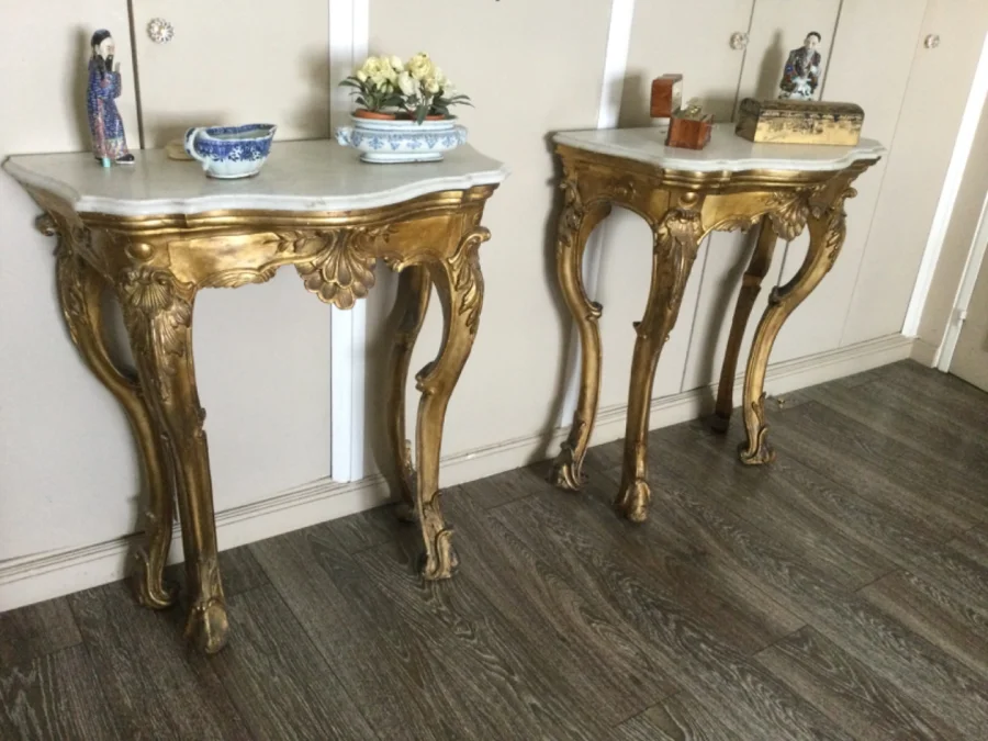 COPPIA DI TAVOLI CONSOLE ITALIANI