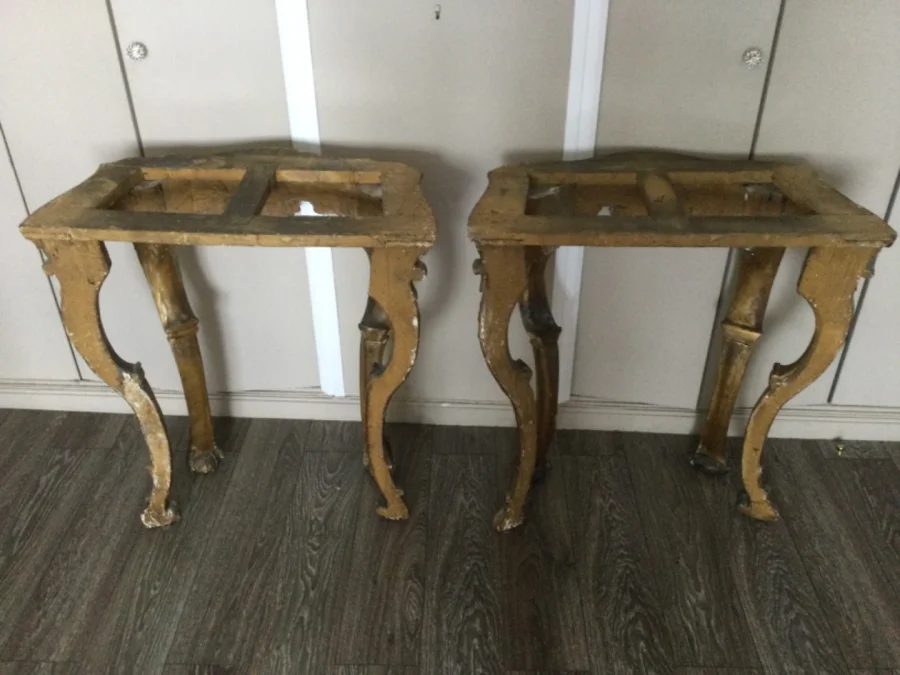 COPPIA DI TAVOLI CONSOLE ITALIANI
