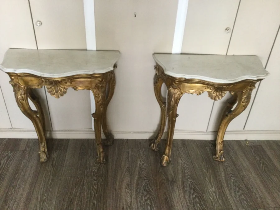COPPIA DI TAVOLI CONSOLE ITALIANI